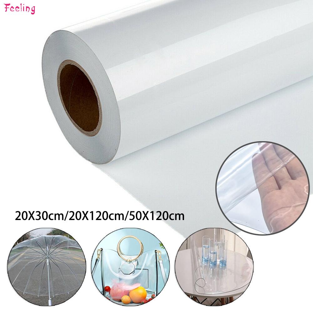 Tấm vải pvc trong suốt mềm mại dùng để may túi xách diy