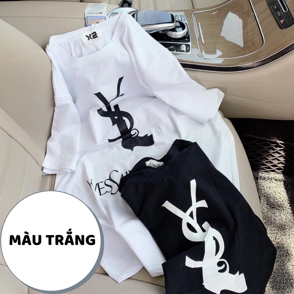 Áo thun nữ tay ngắn cotton Tàu xịn from rộng giấu quần QC001