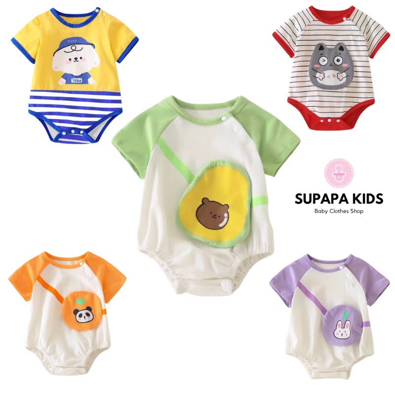 Bodychip cho Bé Trai Bé Gái, mẫu Body Chip Hè Sơ Sinh kiểu dáng ngộ nghĩnh từ 3-12kg