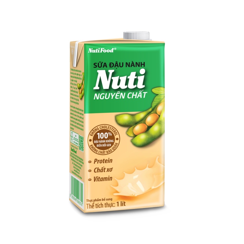 [ FLASH SALE ] [MIỄN PHÍ SHIP ĐƠN HÀNG TỪ 49K] Hộp Sữa đậu nành Nuti Nguyên Chất Hộp 1 Lít - Thương Hiệu NUTIFOOD -YSM