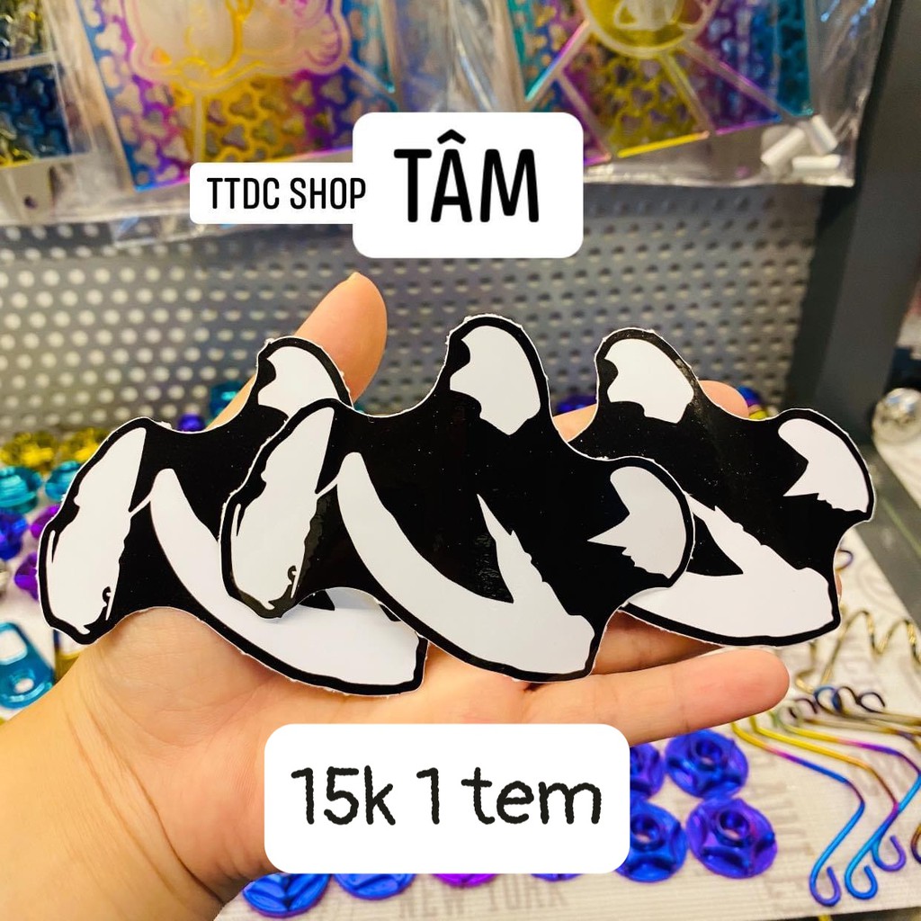 Tem Lẻ Decal Chữ Dán mọi vị trí trên xe