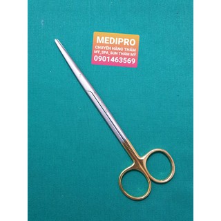 KÉO THẲNG 14CM CÁN VÀNG BÓC TÁCH KHOANG MŨI
