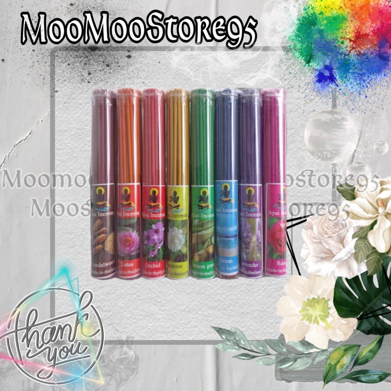 Nhang thơm Apai Incense bó 50 nén Thái Lan &lt; MooMoo&gt;