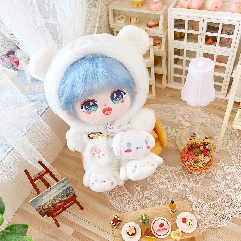 Bộ Quần Áo Khoác Gấu Nâu Thay Thế Cho Búp Bê 20CM Sana Jungkook Twice Aespa
