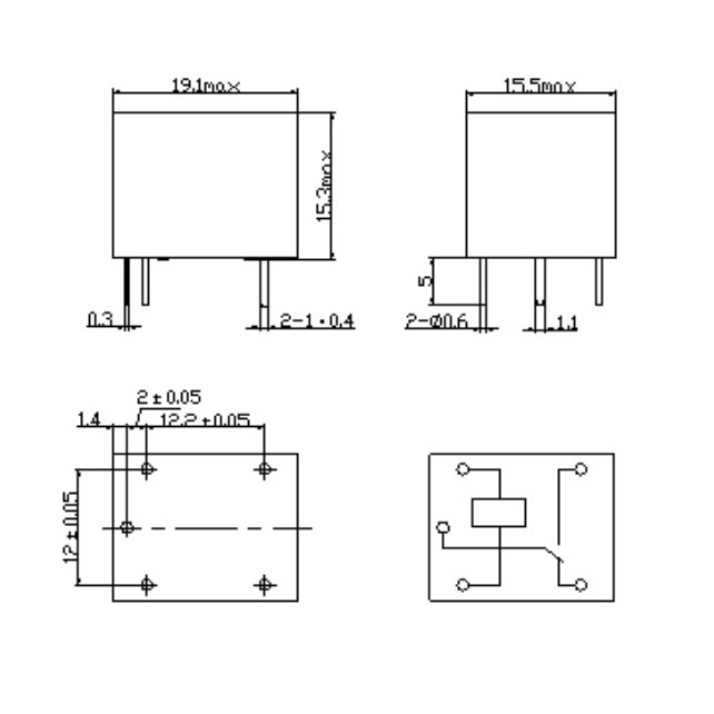 Relay 5v Songle loại 5 chân, rờ le 5v dòng 10A.