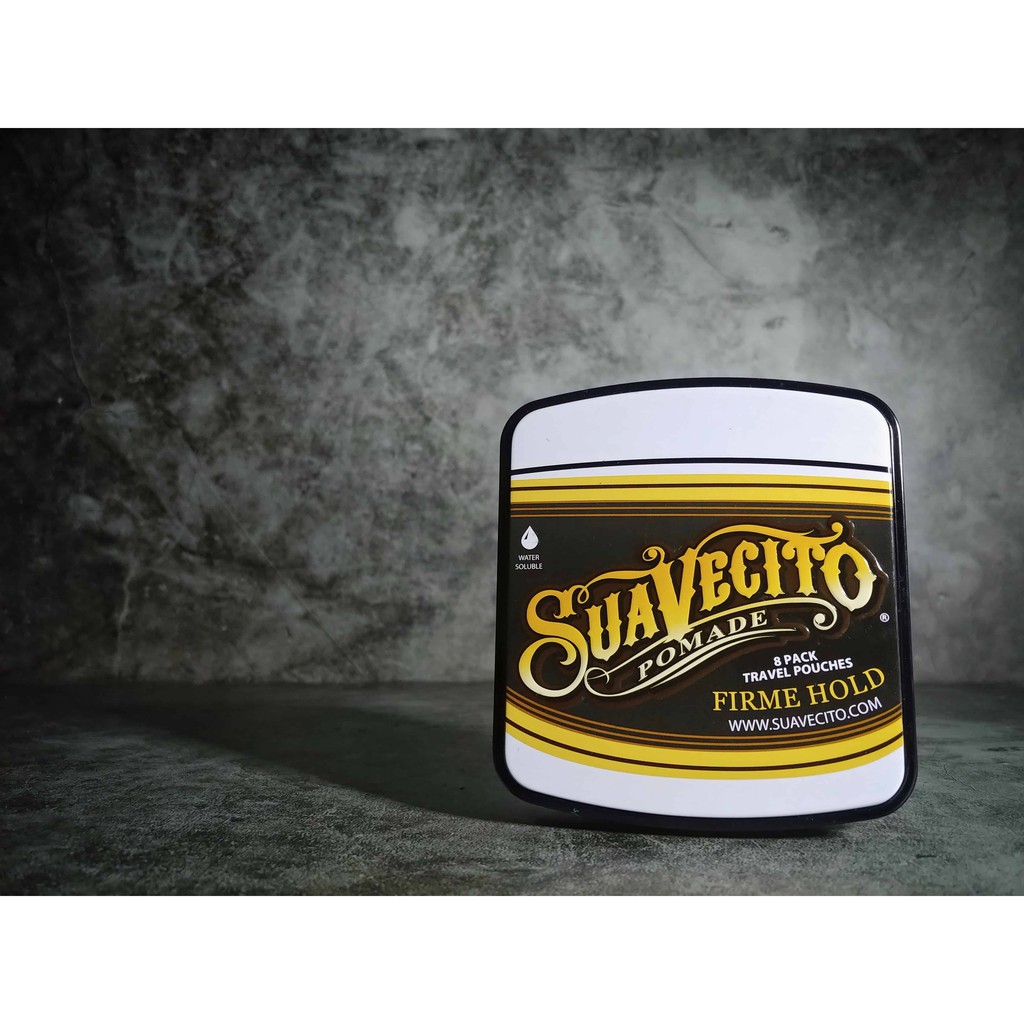 Sáp vuốt tóc SUAVECITO FIRME (STRONG) HOLD POMADE TRAVEL TIN - 8 PACK