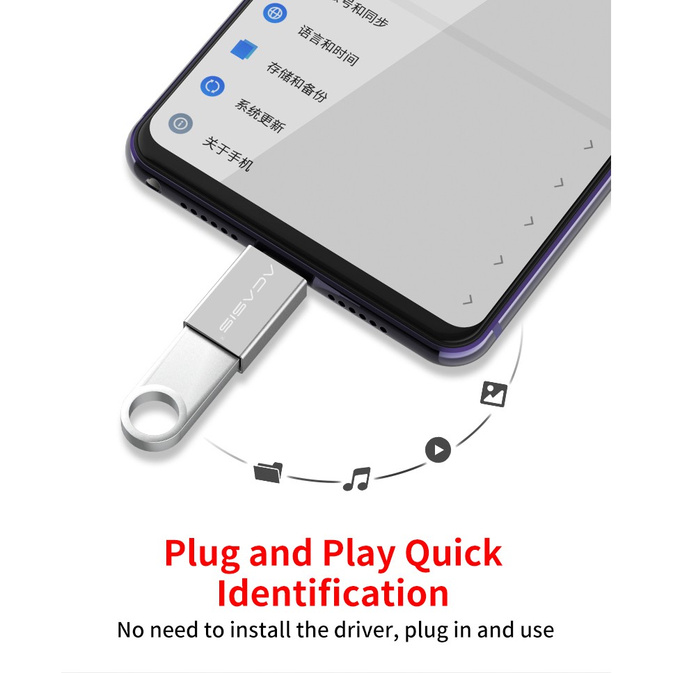 Đầu ChuyểN ACASIS OTG USB LoạI C Cho Android