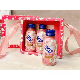 Nước uống Collagen 82X The Pink, đẹp da giữ dáng - Hộp 10 chai