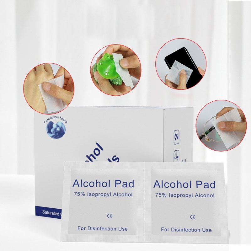 Combo 20 miếng cồn lau màn hình đồng hồ điện thoại lens máy ảnh móng tay Alcohol Pad