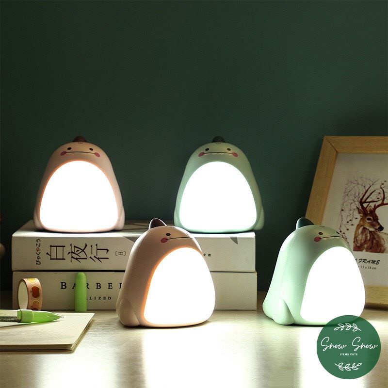 Đèn Ngủ Cảm Ứng - Đèn để bàn hình Khủng Long dễ thương cảm ứng điều chỉnh ánh sáng có 3 mức chống cận mẫu mới nhất