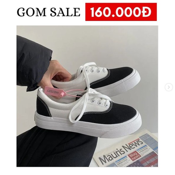 [Mã WAMT2405 giảm 10K đơn 0K] (Có sẵn) GIÀY VẢI PHA MÀU | WebRaoVat - webraovat.net.vn