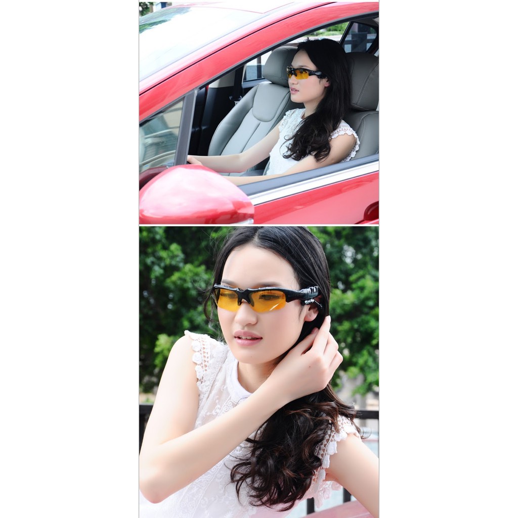 Mắt kính Bluetooth Sport Grown Tech V4.1 AT120 (Đen)