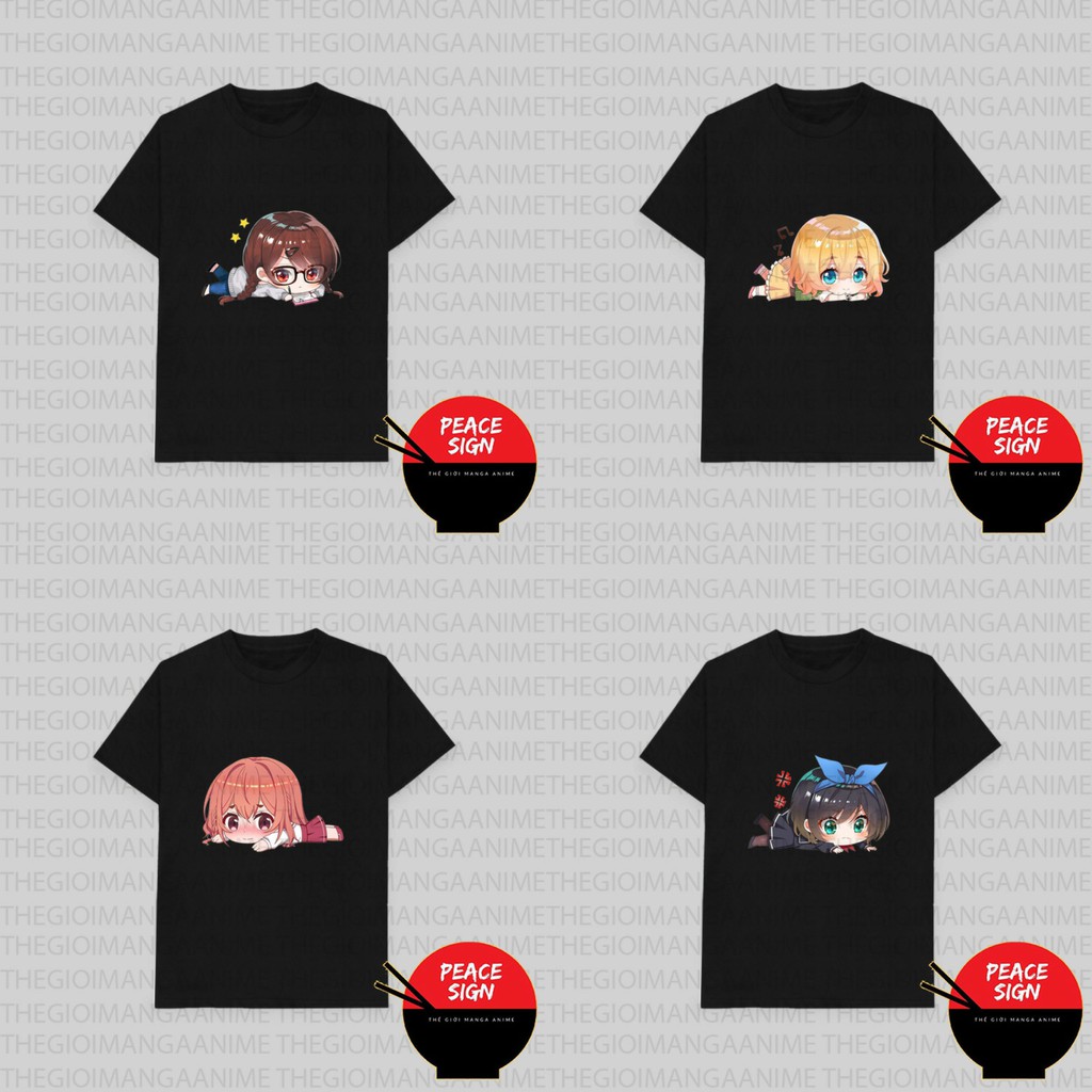 Áo thun phông đen in hình DỊCH VỤ CHO THUÊ BẠN GÁI ver NẰM thời trang nam nữ cá tính anime chibi