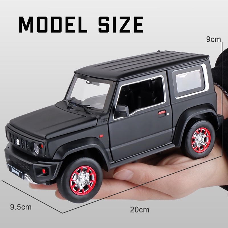 Mô Hình Xe Hơi Suzuki Jimny Bằng Hợp Kim Tỉ Lệ 1: 18 Có Đèn Và Nhạc