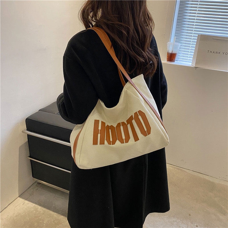 Túi đeo vai YADOU sức chứa lớn in họa tiết chữ phong cách âu mỹ thời trang