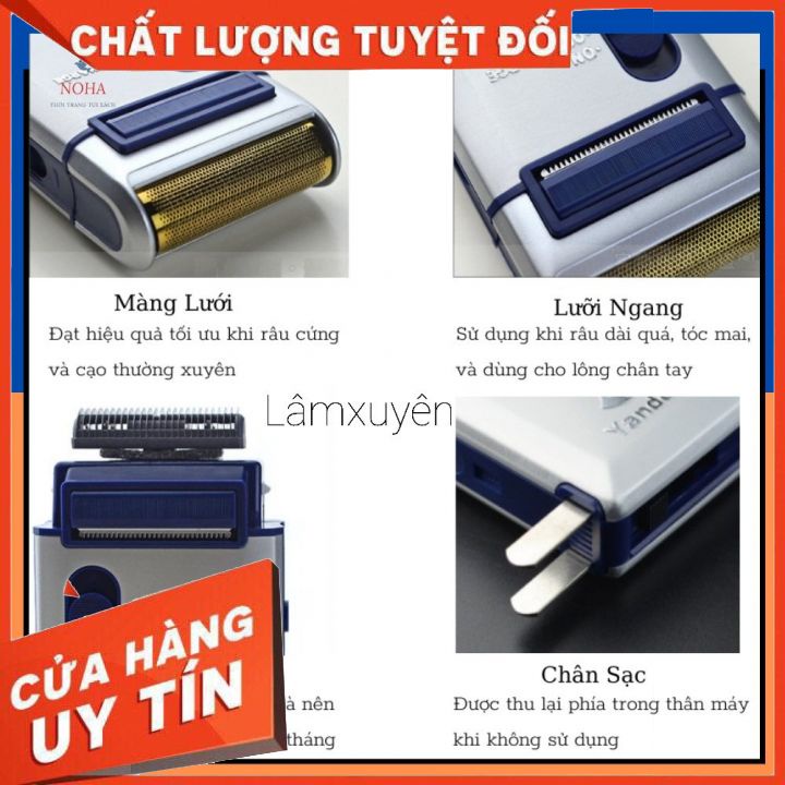 Máy Cạo Râu Đa Năng Yandou SC-W301U_ Nhỏ Gọn Cắt Siêu Sắc Siêu Bền Pin Cực Trâu Có Thể Thay Lưỡi _CHUYÊN DỤNG