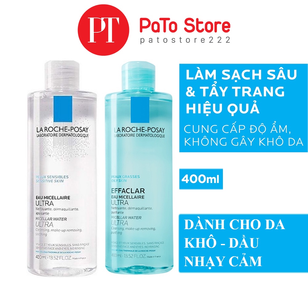 Nước tẩy trang LA ROCHE POSAY Micellair Water 400ml