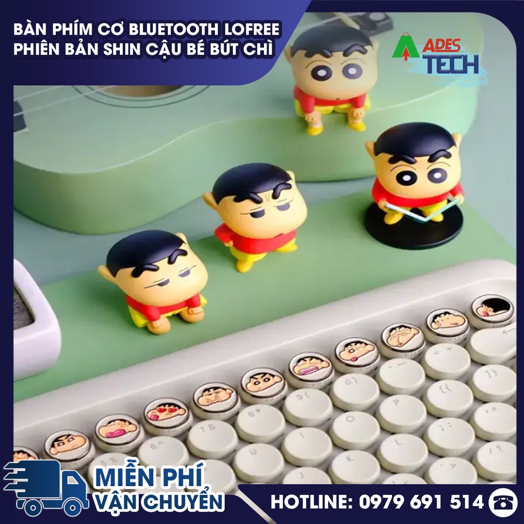 Bàn phím cơ Bluetooth Lofree phiên bản Shin cậu bé bút chì - Bảo Hành 12 Tháng
