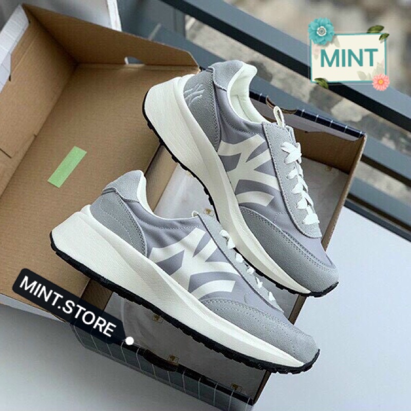 MINTSTORE Giày sneaker xám chữ ny đế cao