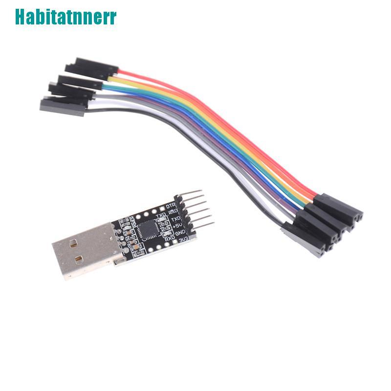 Bộ Chuyển Đổi Usb 2.0 Sang Ttl Uart 6pin Cp2102 + Dây Cáp