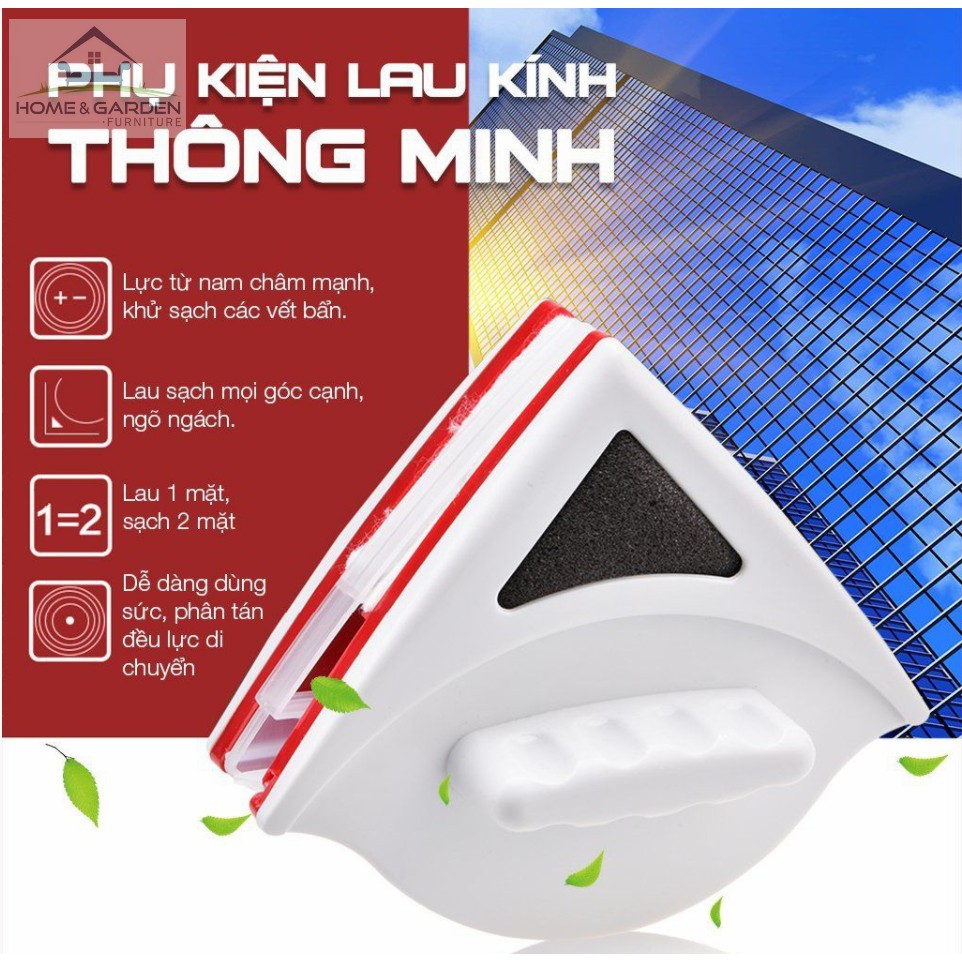 (Bán Buôn Sỉ) Sale Phụ kiện lau kính thông minh Home and Garden (phù hợp kính dày 3-10mm) Hot