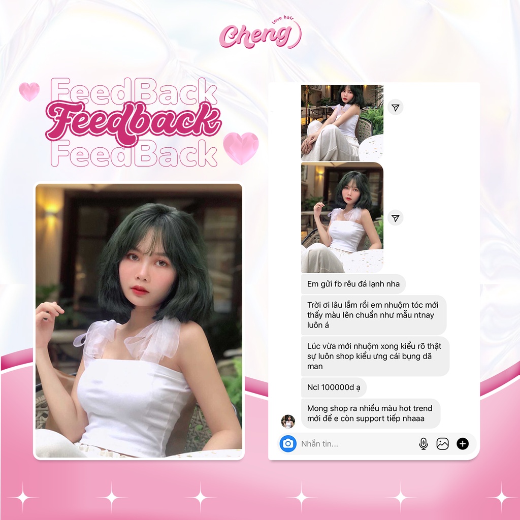 Thuốc Nhuộm Tóc Màu RÊU ĐÁ LẠNH Không Tẩy | Chenglovehair, Chenglovehairs