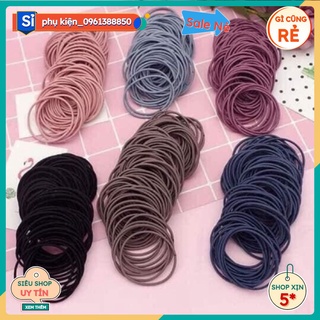 Combo 100 dây buộc tóc trơn 23k