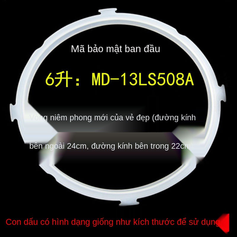 ✼◘☂Nồi áp suất điện Midea vòng đệm cao su silicon 4L5L6L lít miễn phí vận chuyển <