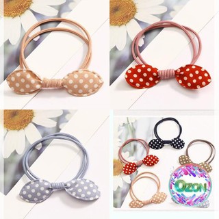 [Set 5 dây] Buộc tóc nơ xinh - Dây cột tóc co giãn, phụ kiện tóc nữ đẹp C13