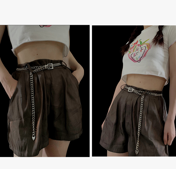 Dây xích kim loại trang trí quần jean phong cách hip hop cho nam nữ