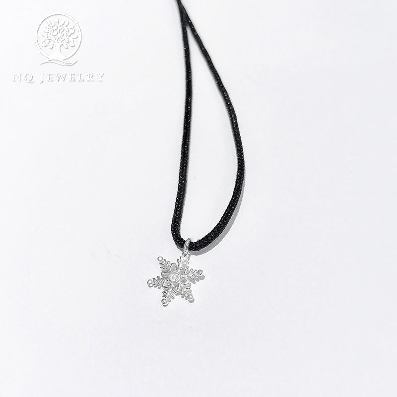 Dây chuyền mặt bạc noel an lành - NQ Jewelry