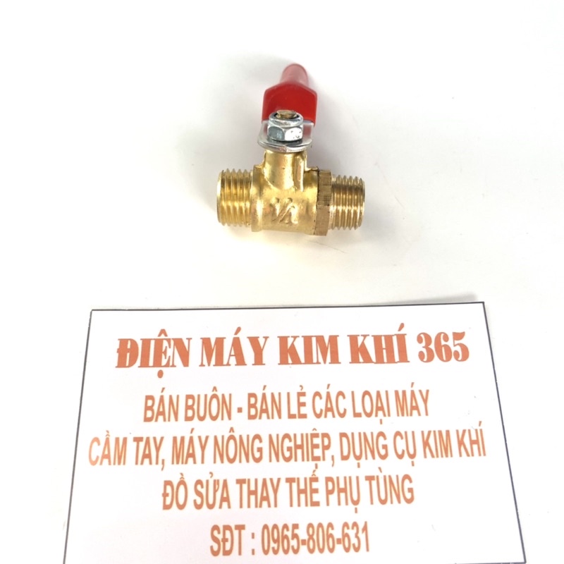 Van Bi Khoá Đồng Ren 14 mm - Dùng Làm Béc Rửa Xe Máy Lạnh - Phụ Kiện Rửa Xe