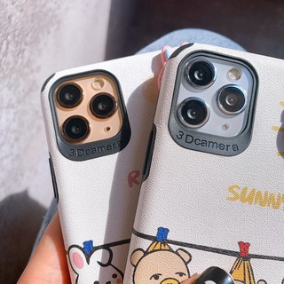 Ốp Lưng IPHONE -ANDROID Da IMD Hình Nổi Bear x Rabbit