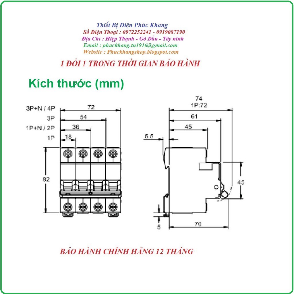 Freeship-aptomat 3 pha-aptomat ls-CB tép 3P-cầu dao 3 pha-20A LS-BKN 3P 20A