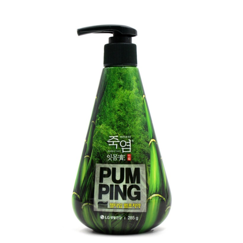 Kem đánh răng Perioe Pumping Bamboo Salt muối tre Hàn Quốc 285g