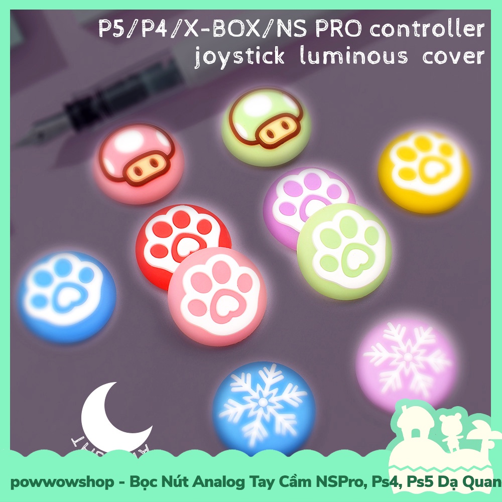 NsPro/Ps5/Ps4/Xbox Series X Bọc Nút Analog Tay Cầm Controller Luminious Dạ Quang Light At Night