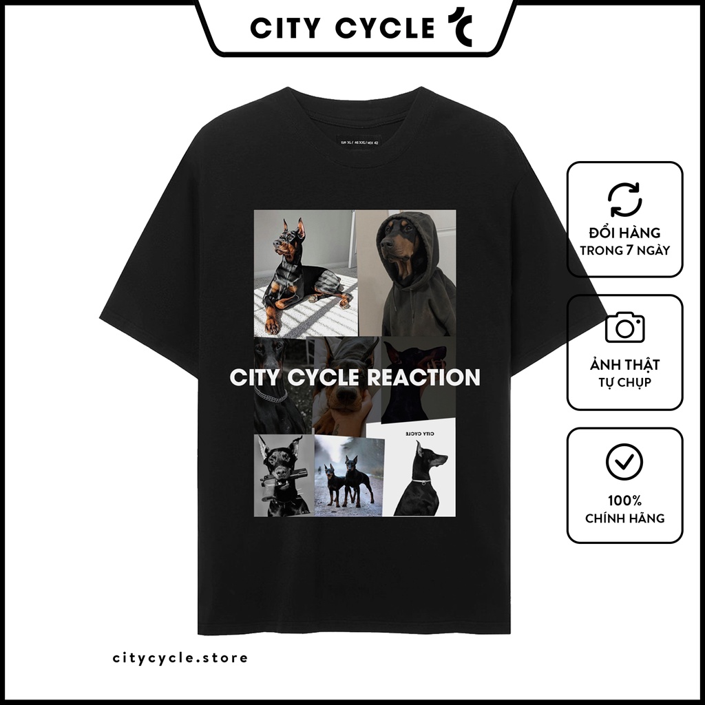 Áo thun nam nữ Reaction City Cycle - áo thun tay lỡ unisex Local Brand
