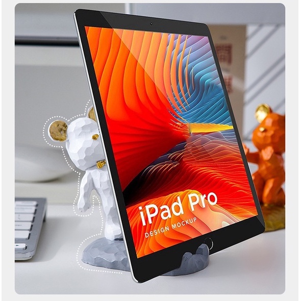 Giá đỡ điện thoại Gấu, giá đỡ điện thoại để bàn Gấu Bạo Lực dễ thương quà trang trí góc làm việc thêm sáng tạo