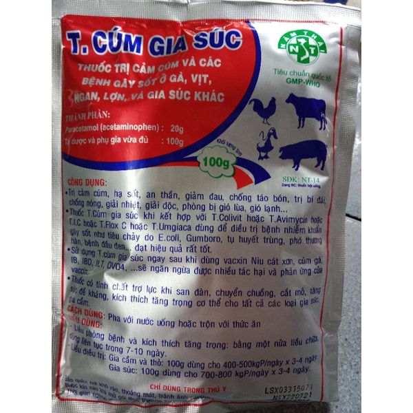 T cúm gia súc thú y táo bón bí đái, cam cum, sô t lợn gà chọi đá, vịt ngan chó mèo chim dê thỏ trâu bò