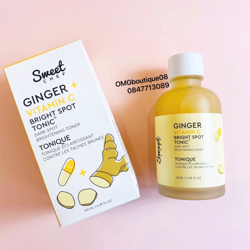 [Toner làm sáng da SWEET CHEF SKINCARE] Ginger + Vitamin C Bright Spot Tonic