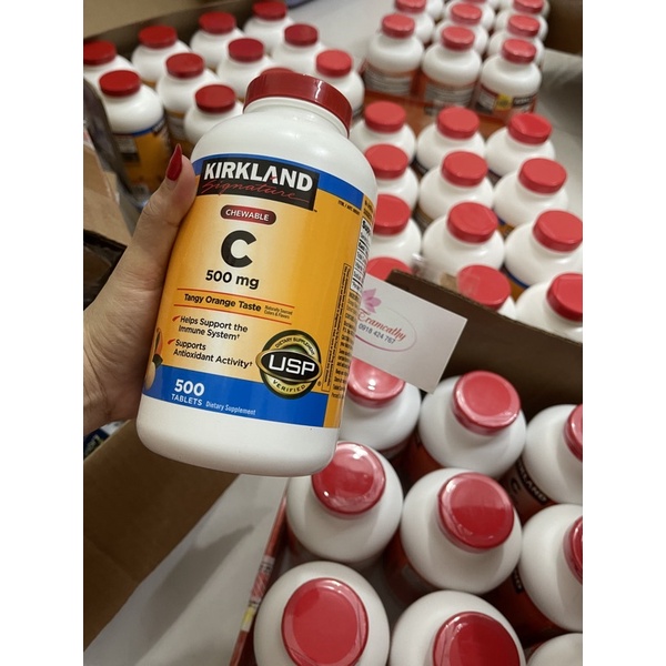 kẹo vitamin c 500 mg kirkland c500mg kirkland