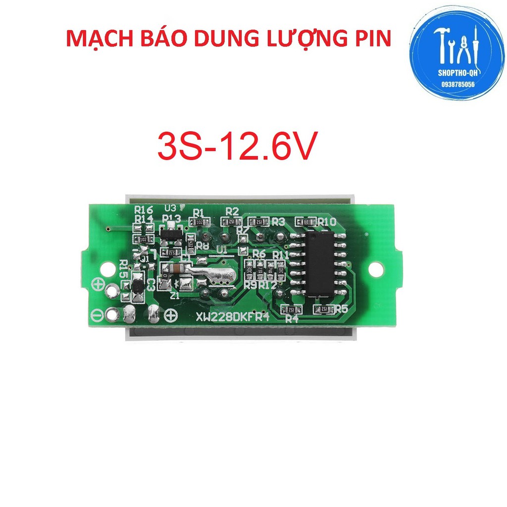 Mạch Báo Dung Lượng Pin 3S 12,6V