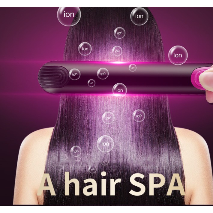 Máy ép duỗi tóc, uốn xoăn tóc Hàn Quốc 2 trong 1 phủ lớp gốm Tourmaline Ion âm giúp tóc khỏe mạnh