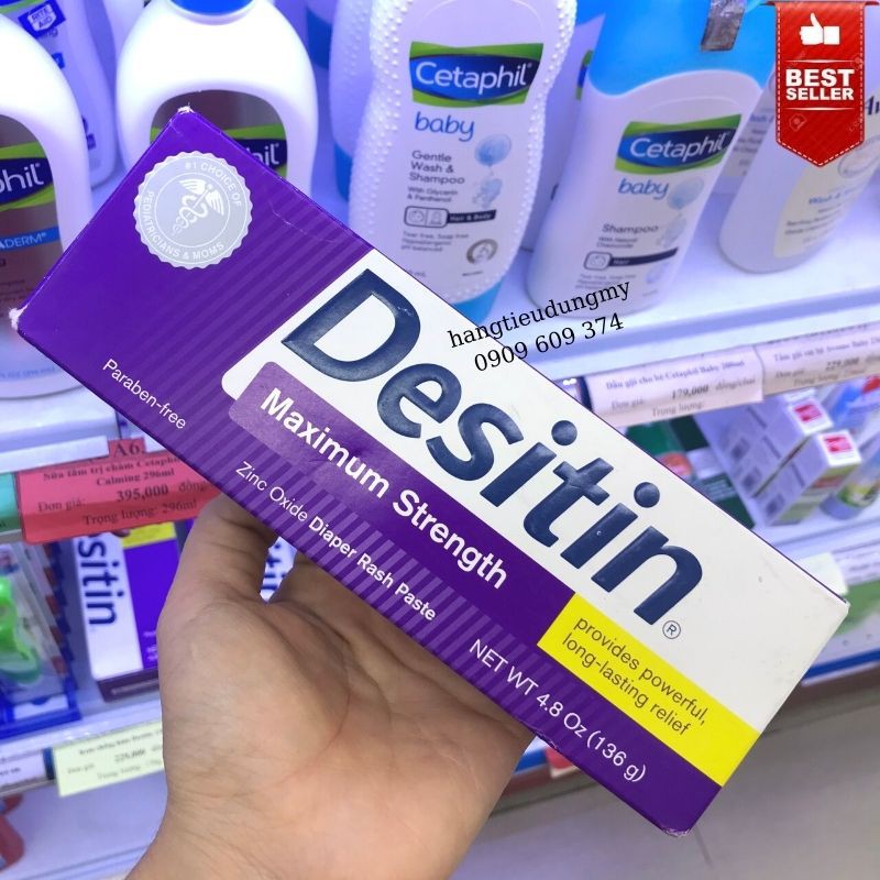 Kem chống hăm Desitin Maximum Strength Original 113g