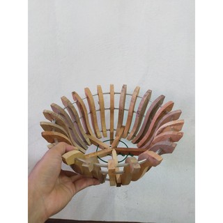 Chậu gỗ sen trồng lan đường kính 28cm