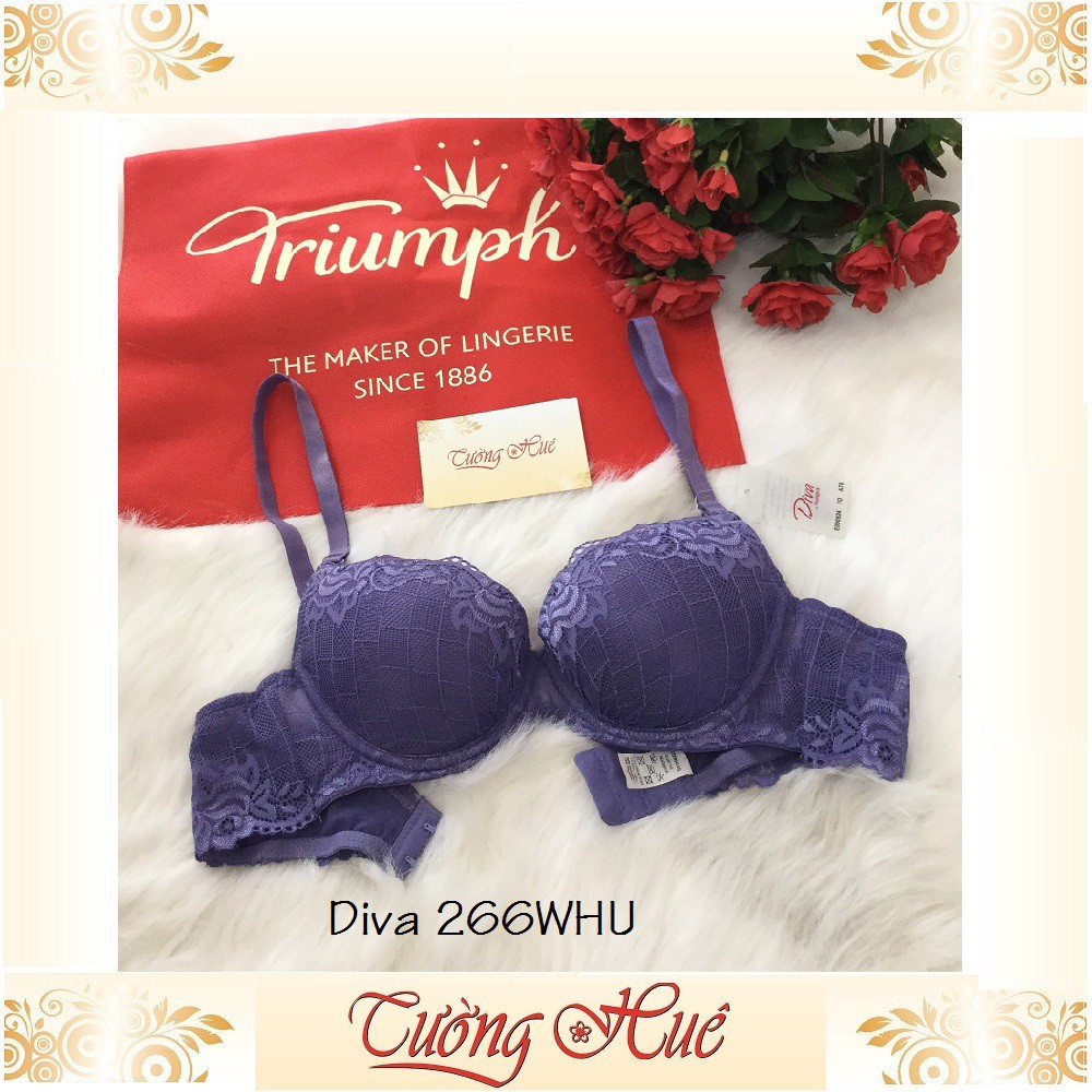 SALE SALE SALE - Áo lót nữ Triumph Diva 266 WHU cúp bầu ngang lưng bảng to.