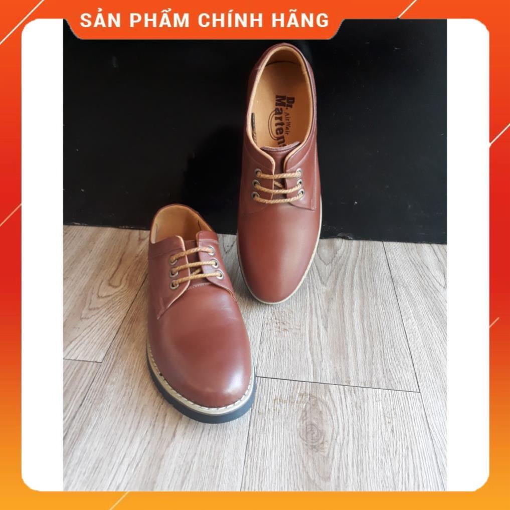 Giày Đốc, Giày Dr Marten Nam Da Bò Cao Cấp Hàng Chuẩn Thấp Cổ, Giày Da Nam Cao Cấp G0112 -v11