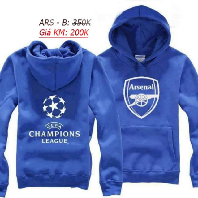 Áo khoác clb Arsenal, Man city,Chelsea, MU,Liverpool...