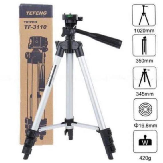 Gậy 3 Chân Tripod 3110 105cm Chuyên Chụp Hình Live Stream - giá đỡ máy ảnh kiêm gậy tự sướng | BigBuy360 - bigbuy360.vn
