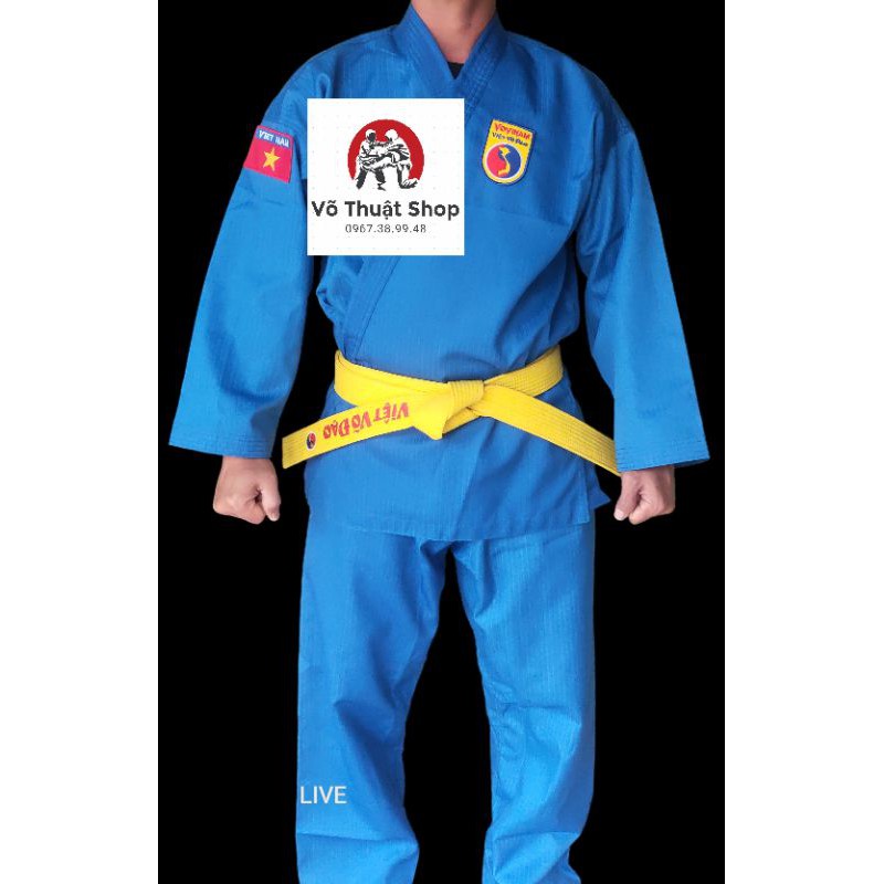 VÕ PHỤC VOVINAM VẢI SỌC